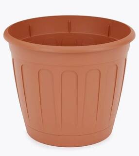Горшок для цветов Дионис 3,6 л с поддоном коричневый