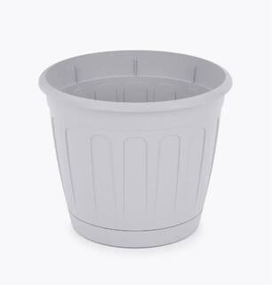 Горшок для цветов Дионис 2,6 л с поддоном серый
