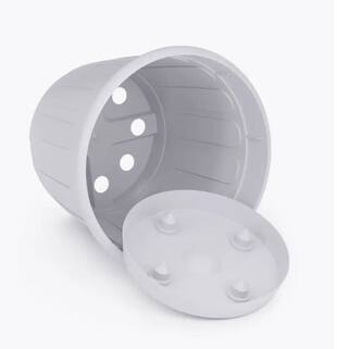 Горшок для цветов Дионис 2,6 л с поддоном серый