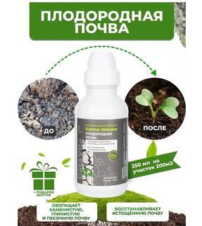 Удобрение суперконцетрат Gota Vita, плодородная почва  , "Капля жизни", 250 мл