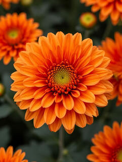 Хризантема мультифлора Sanbeam Orange (Санбим Оранж)