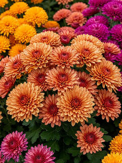 Хризантема мультифлора Фрутис Карамель