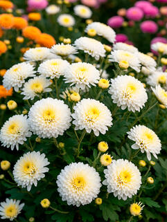 Хризантема корейская Гуси Лебеди